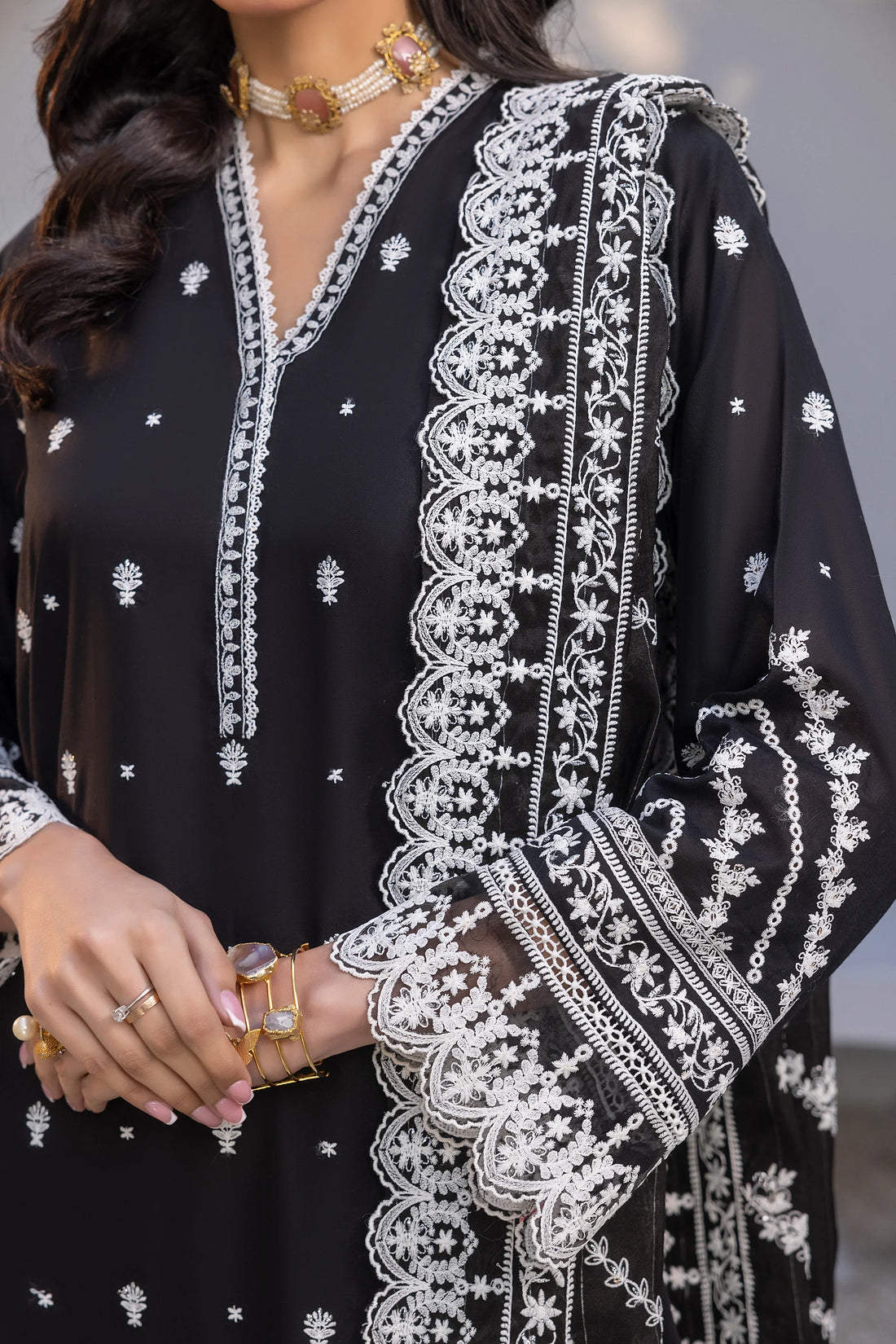 LSM | Embroidered Collection | 01 by Designer LSM - House of Maryam - Pakistani Designer Ethnic Wear in {{ shop.shopifyCountryName }}