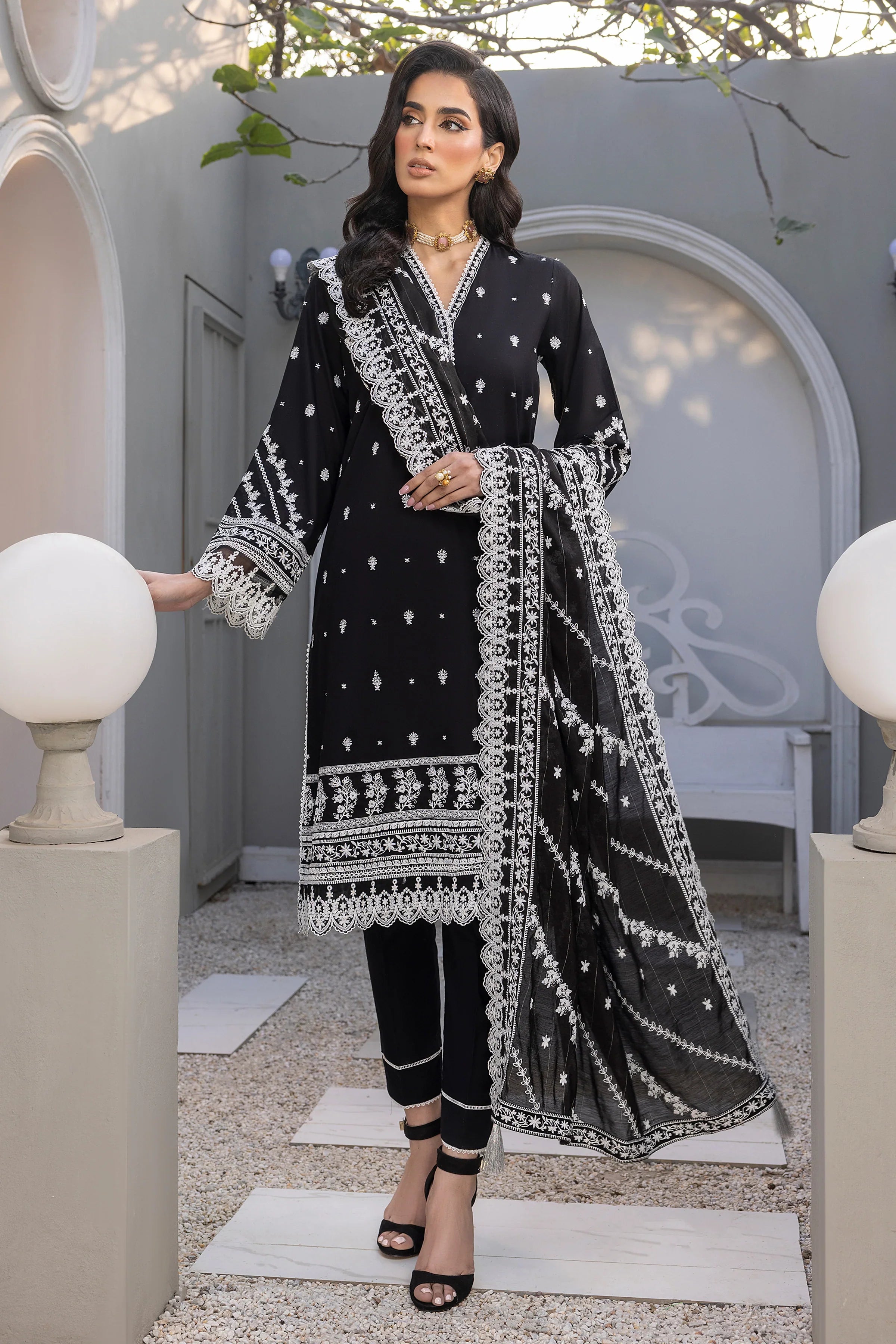 LSM | Embroidered Collection | 01 by Designer LSM - House of Maryam - Pakistani Designer Ethnic Wear in {{ shop.shopifyCountryName }}