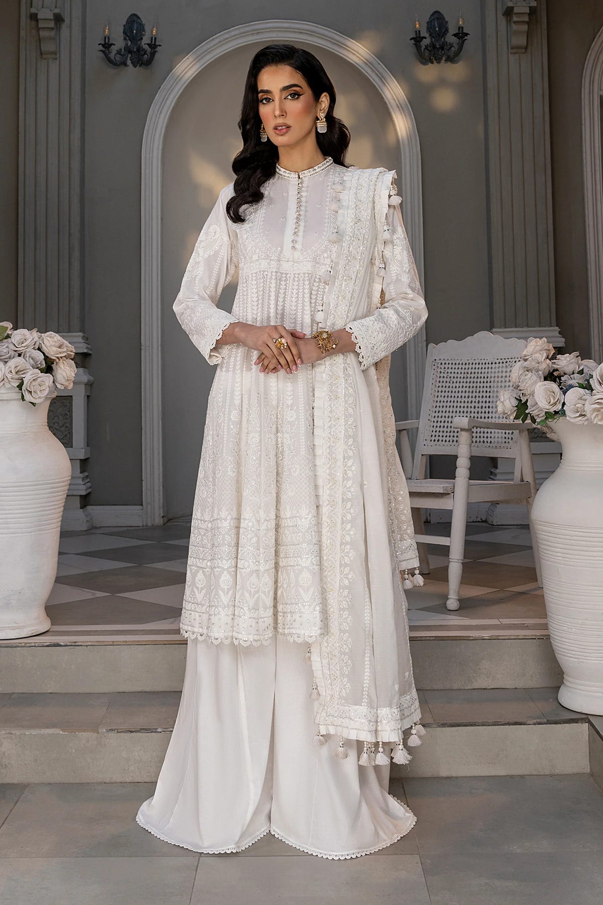 LSM | Embroidered Collection | 08 -  LSM Luxury - Original Designer Dress - House of Maryam