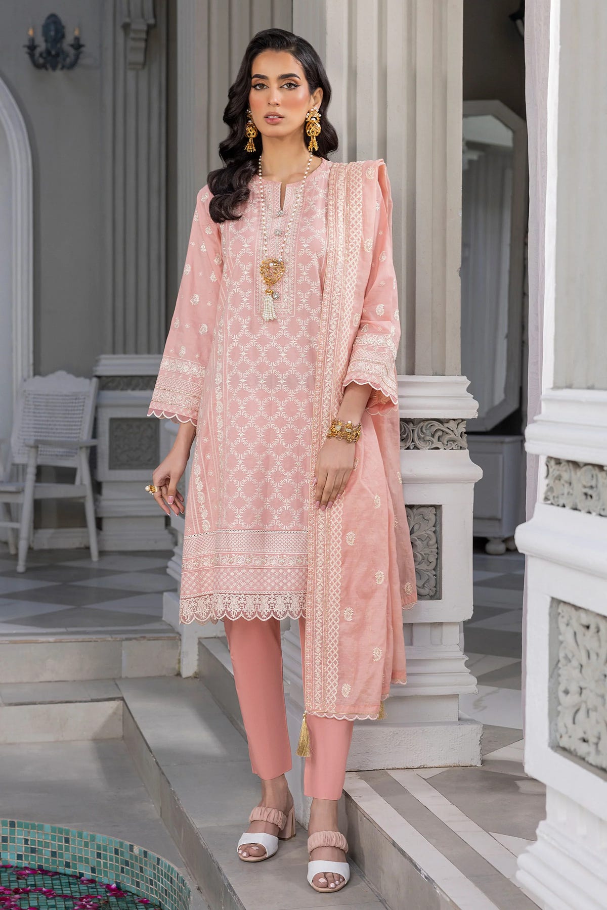 LSM | Embroidered Collection | 07 -  LSM Luxury - Original Designer Dress - House of Maryam