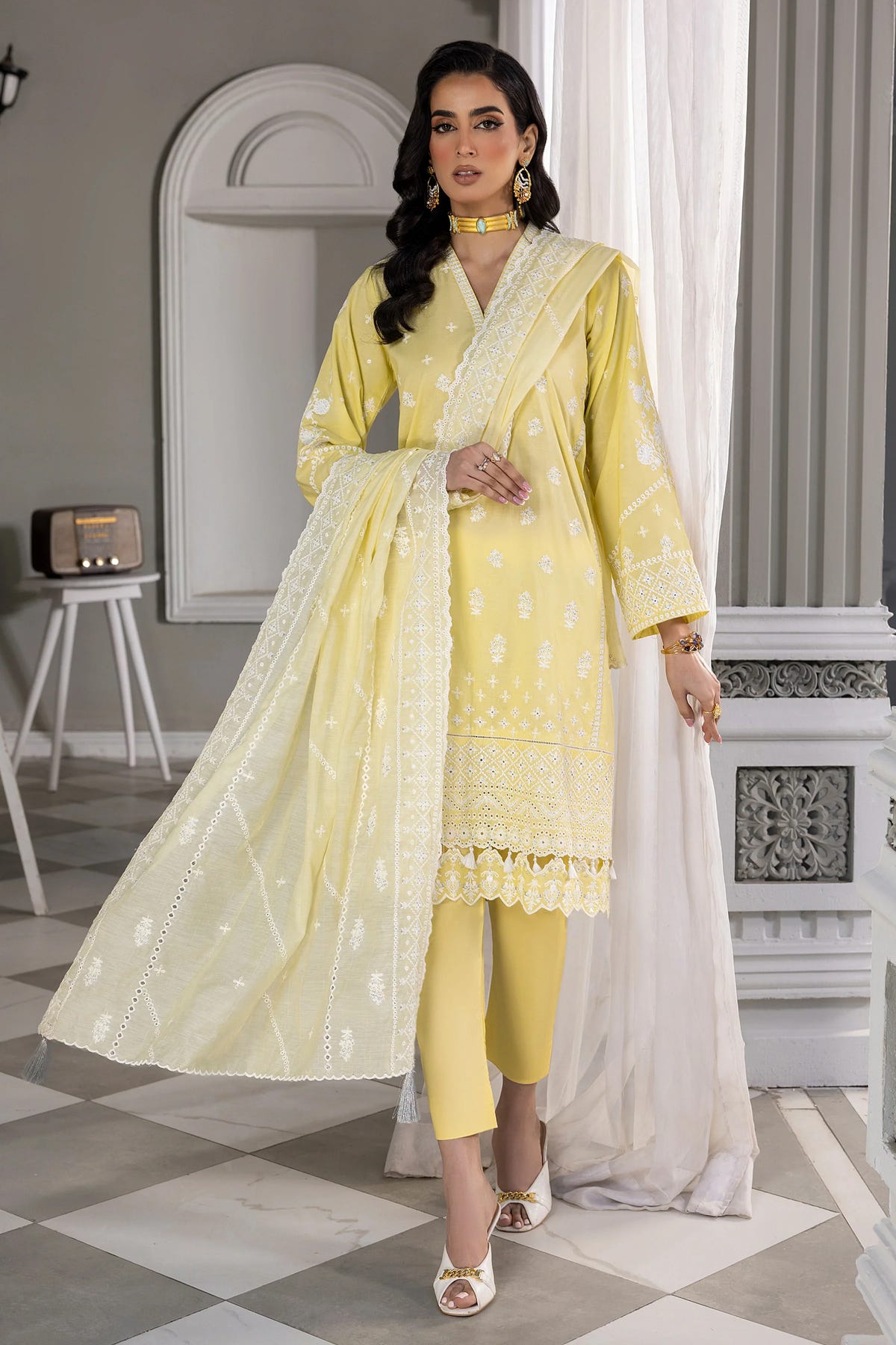 LSM | Embroidered Collection | 06 -  LSM Luxury - Original Designer Dress - House of Maryam