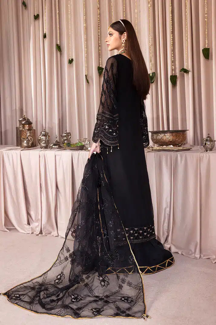 Emaan Adeel | Romansiyyah Luxury Formals 23 | RM-07 BLACK SWAN by Designer Emaan Adeel - House of Maryam - Pakistani Designer Ethnic Wear in {{ shop.shopifyCountryName }}