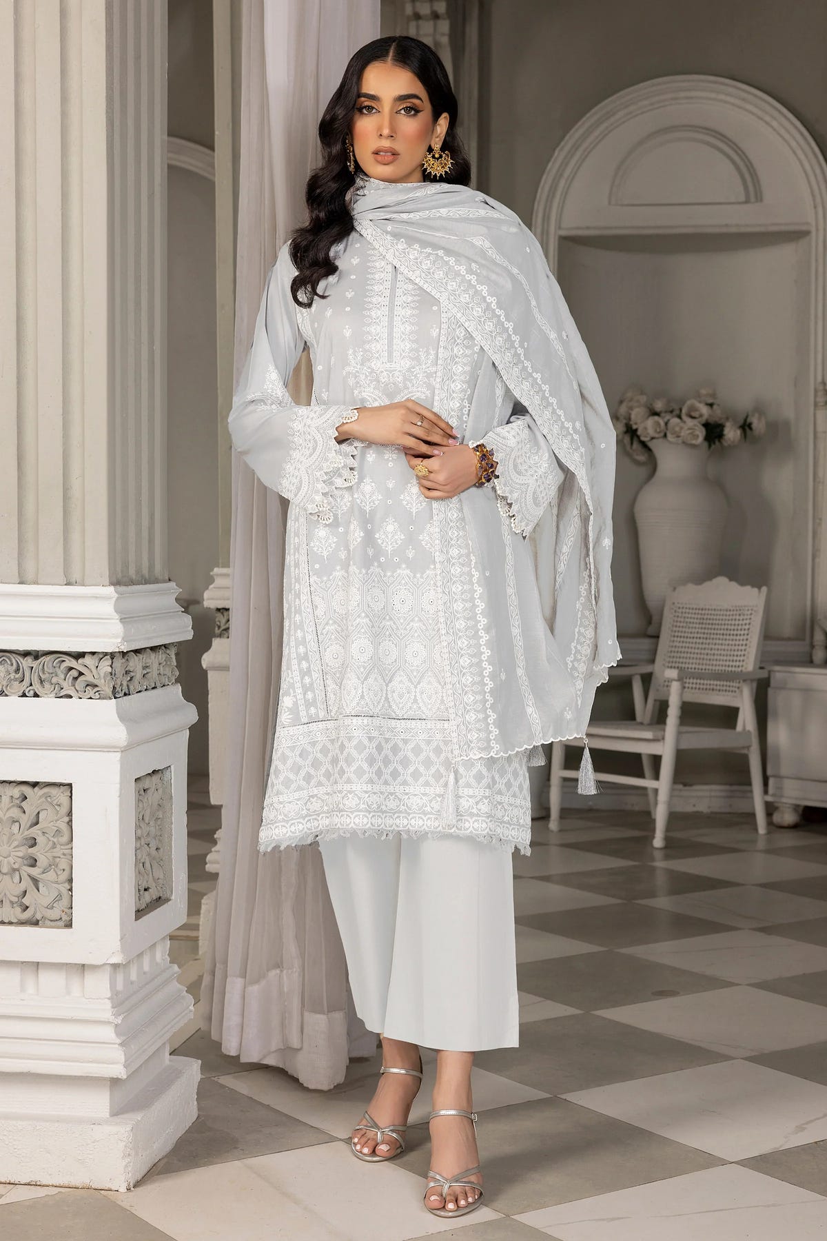 LSM | Embroidered Collection | 03 -  LSM Luxury - Original Designer Dress - House of Maryam