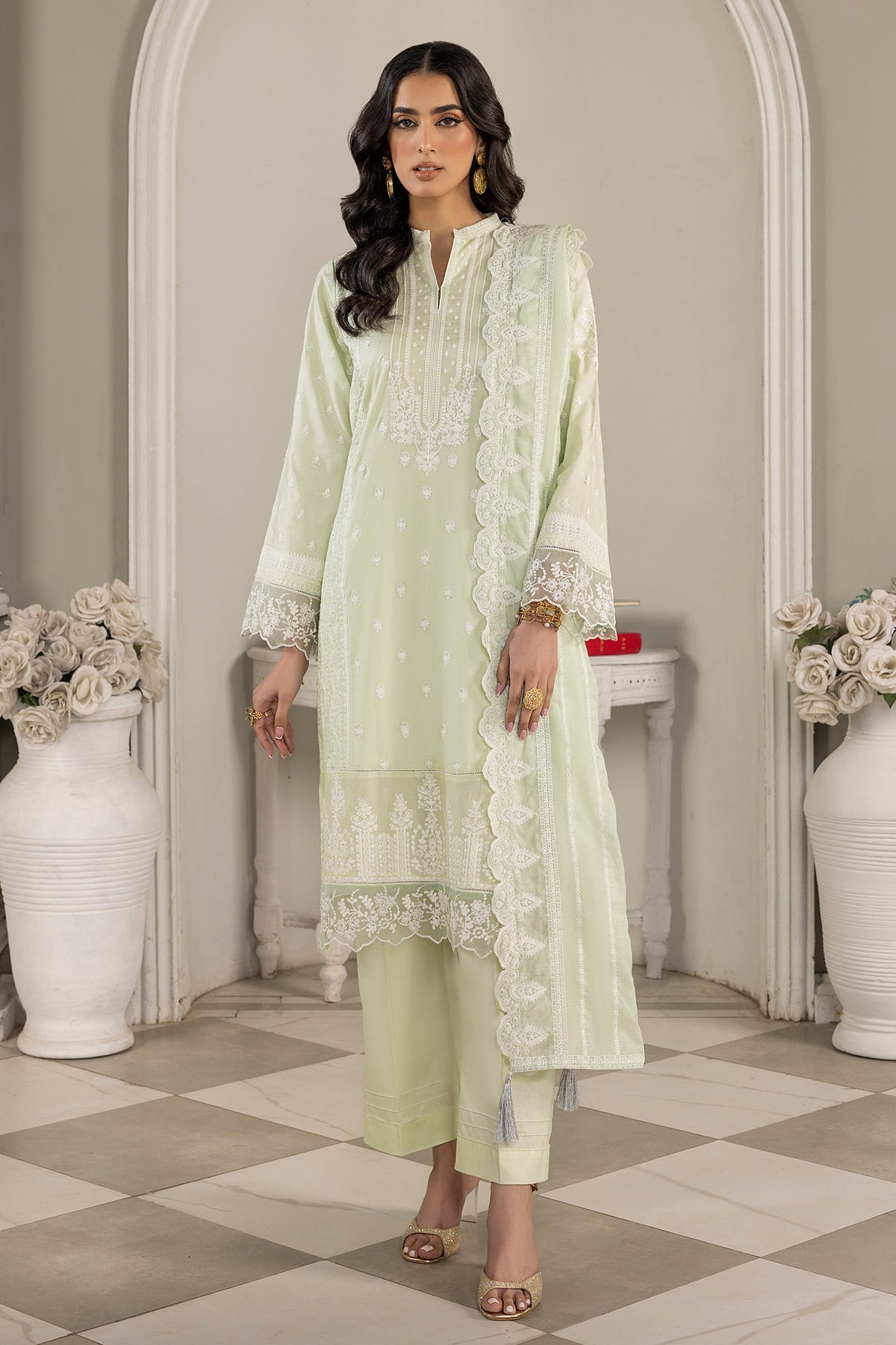 LSM | Embroidered Collection | 02 -  LSM Luxury - Original Designer Dress - House of Maryam