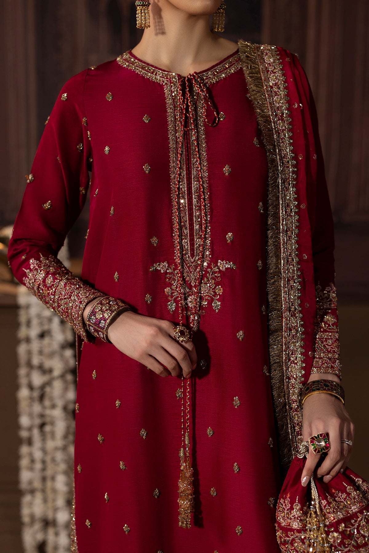 Mina Kashif | Zaib Formals | Ruby, image 3