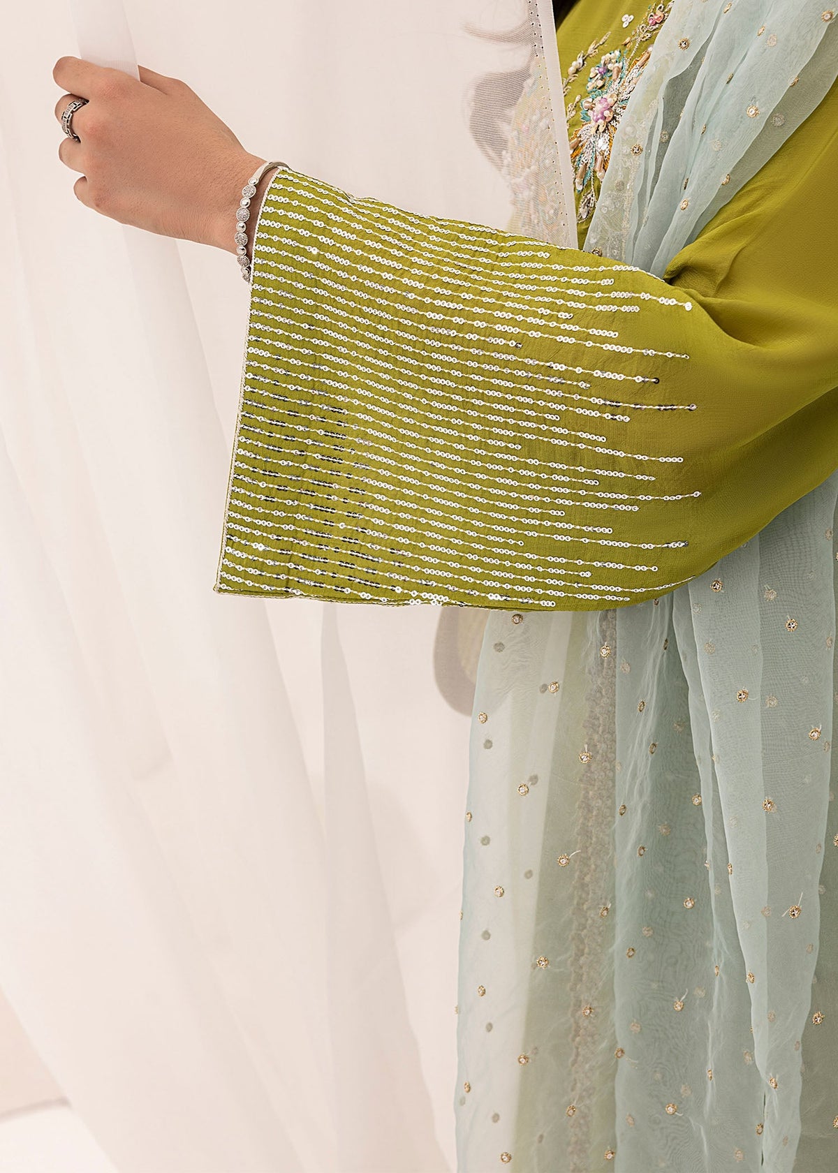 Jamnii | Silk Ivy | Lime Forest -  Jamnii Ladies Clothes - Original Designer Dress - House of Maryam