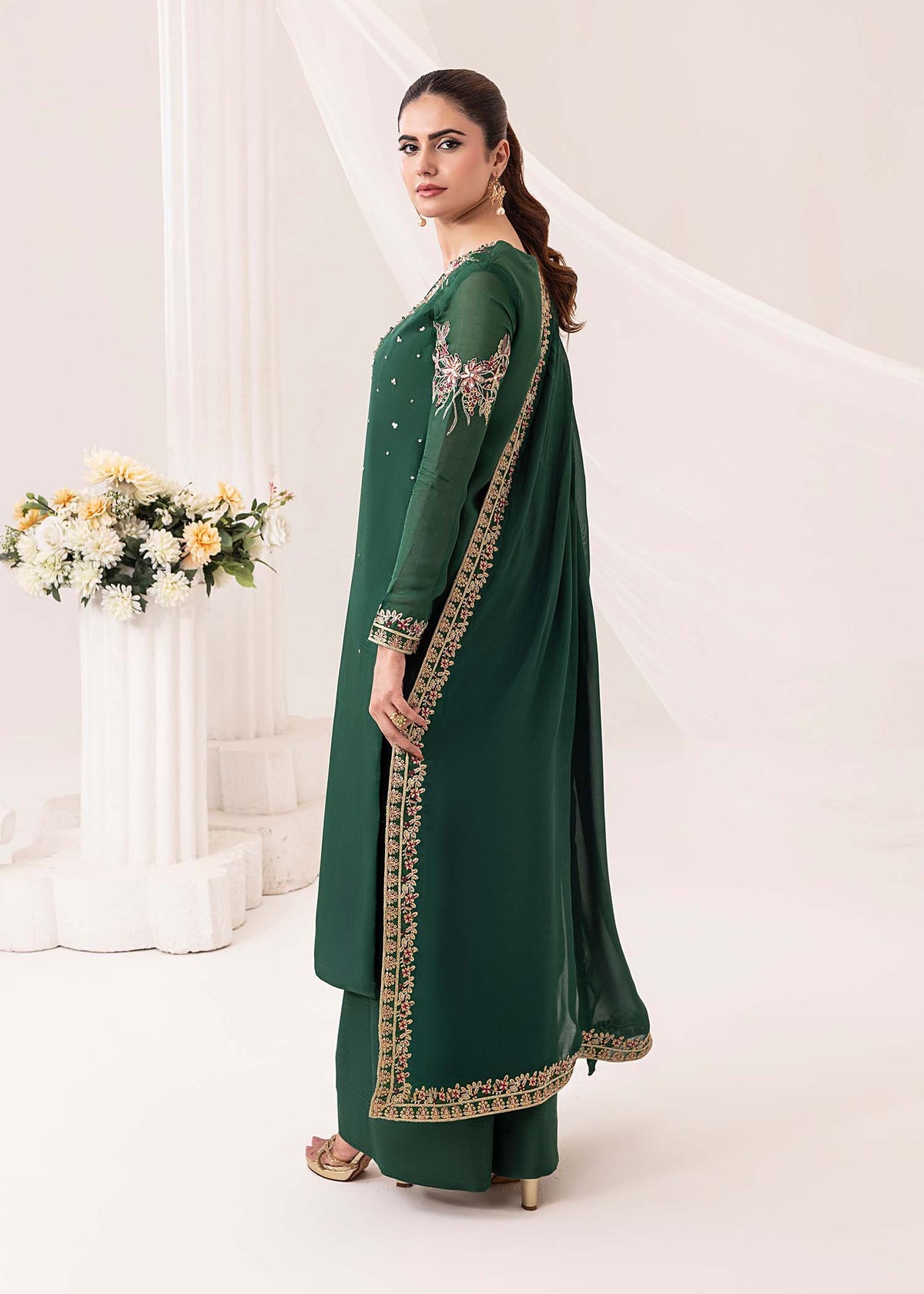 Jamnii | Silk Ivy | Emerald -  Jamnii Ladies Clothes - Original Designer Dress - House of Maryam