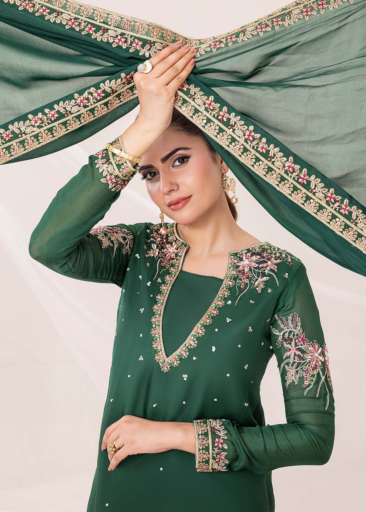 Jamnii | Silk Ivy | Emerald -  Jamnii Ladies Clothes - Original Designer Dress - House of Maryam