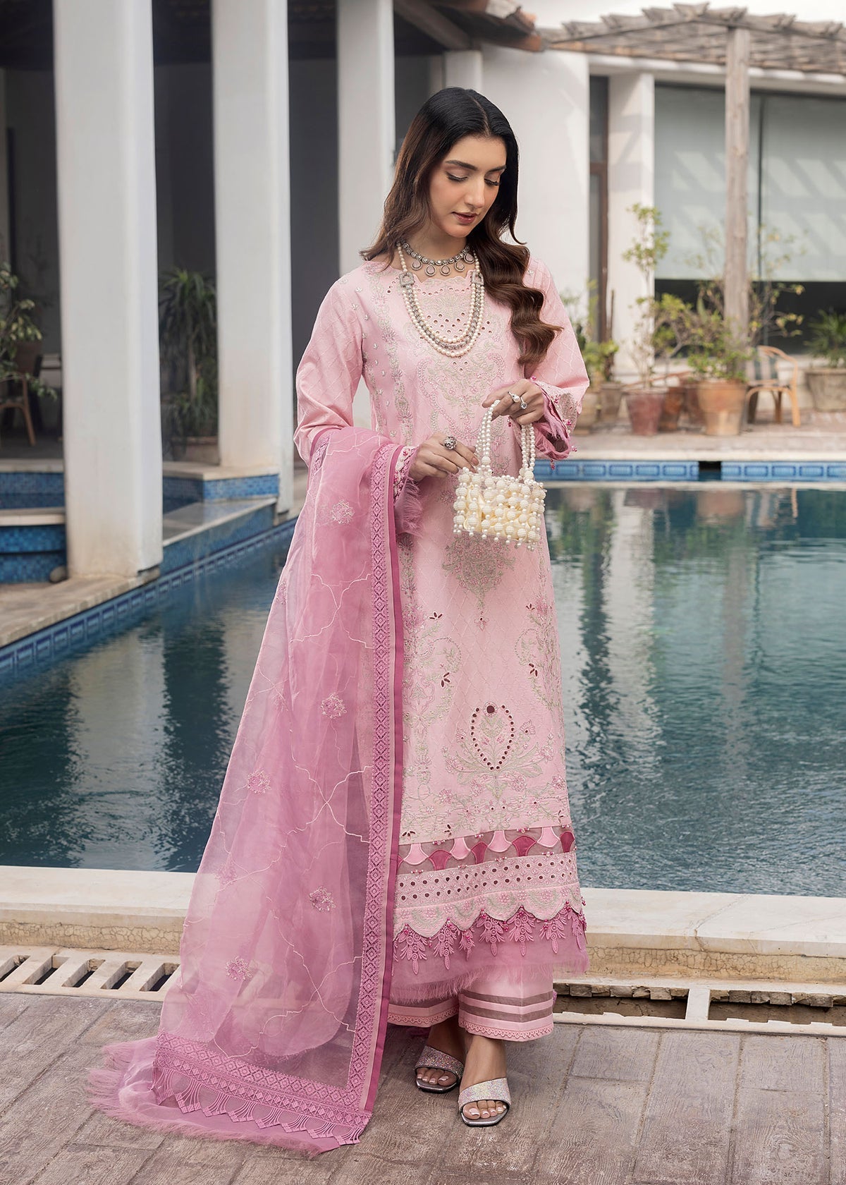 Shurooq | Luxury Lawn 25 | Blossom -  Shurooq Ladies Clothes -  House of Maryam