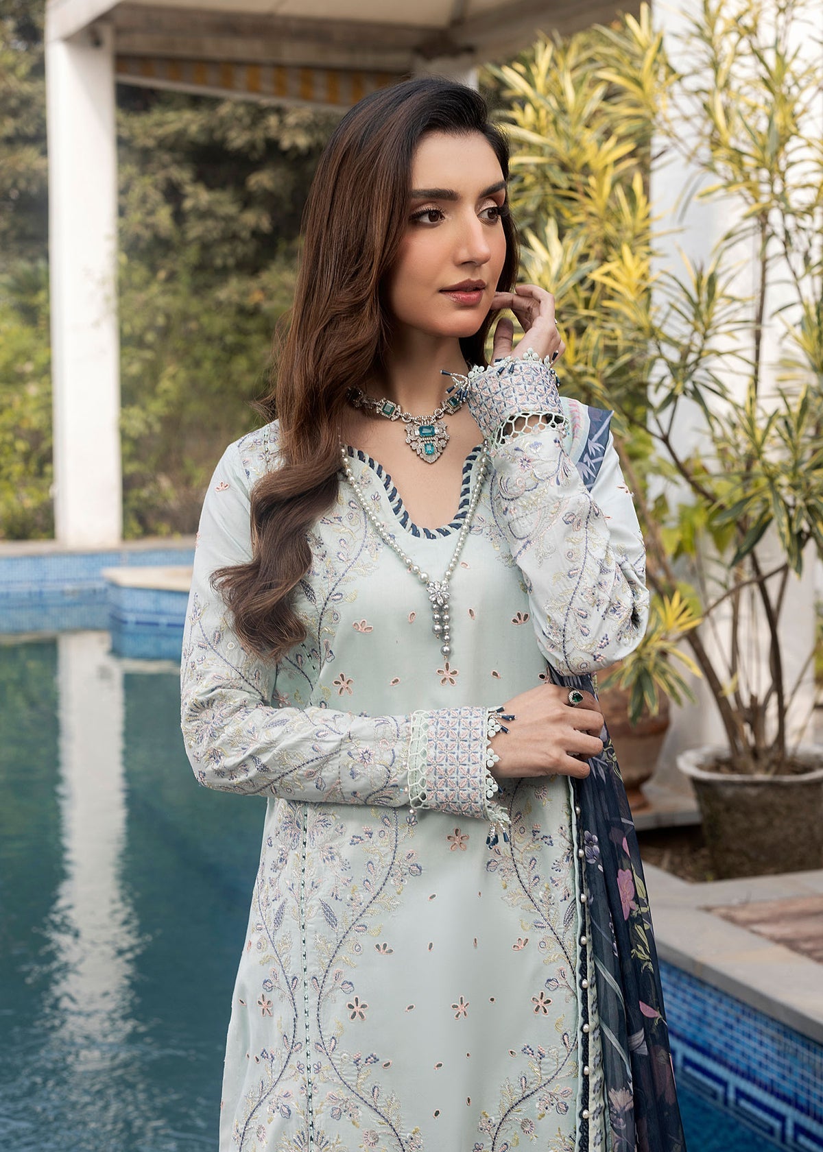 Shurooq | Luxury Lawn 25 | Evie -  Shurooq Ladies Clothes -  House of Maryam