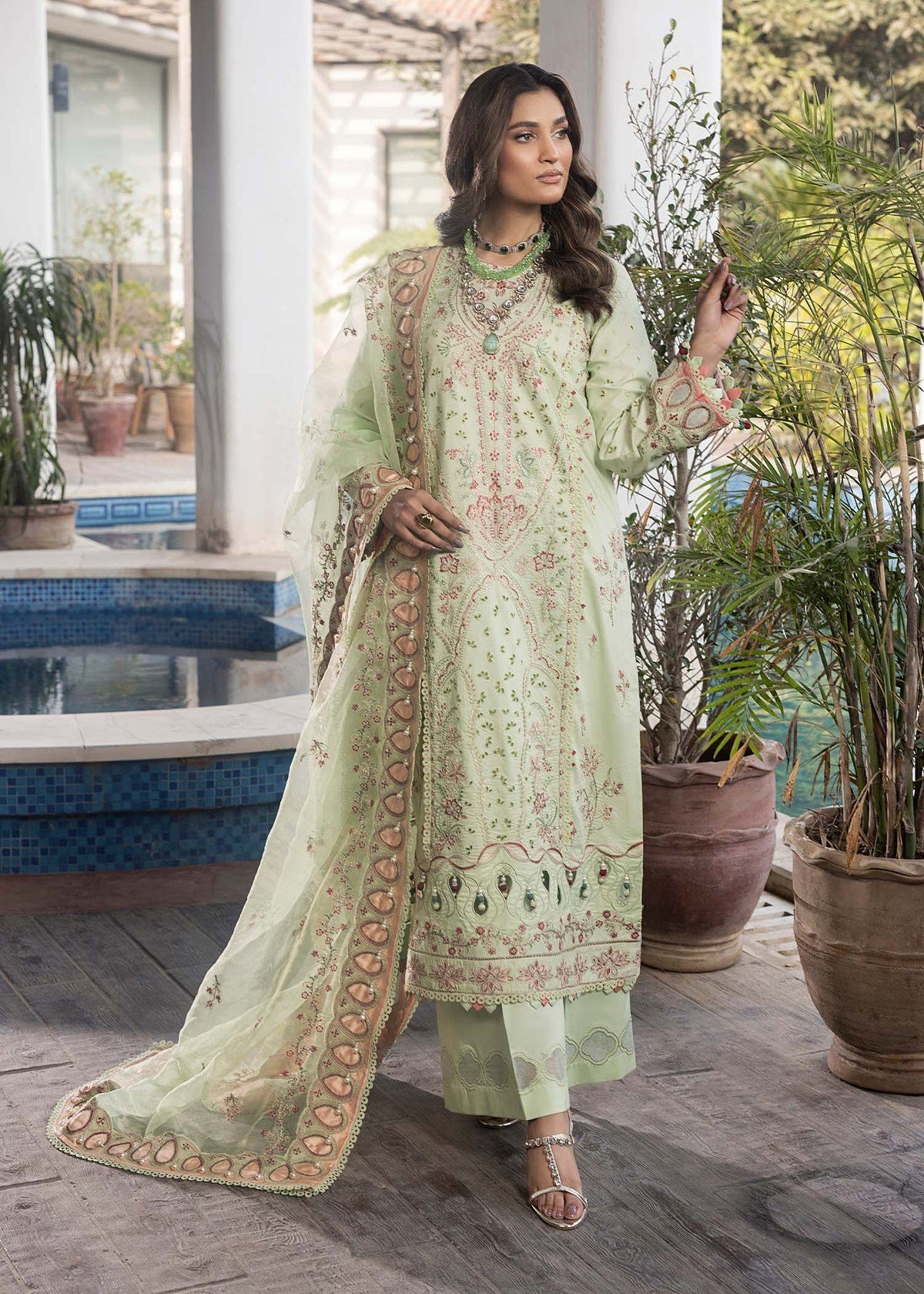 Shurooq | Luxury Lawn 25 | Amazon -  Shurooq Ladies Clothes - Original Designer Dress - House of Maryam