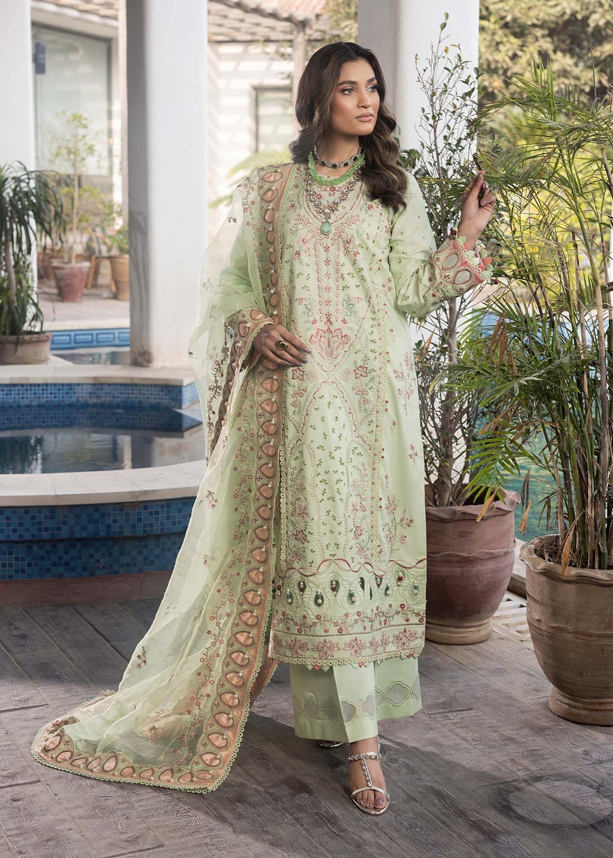 Shurooq | Luxury Lawn 25 | Amazon -  Shurooq Ladies Clothes - Original Designer Dress - House of Maryam