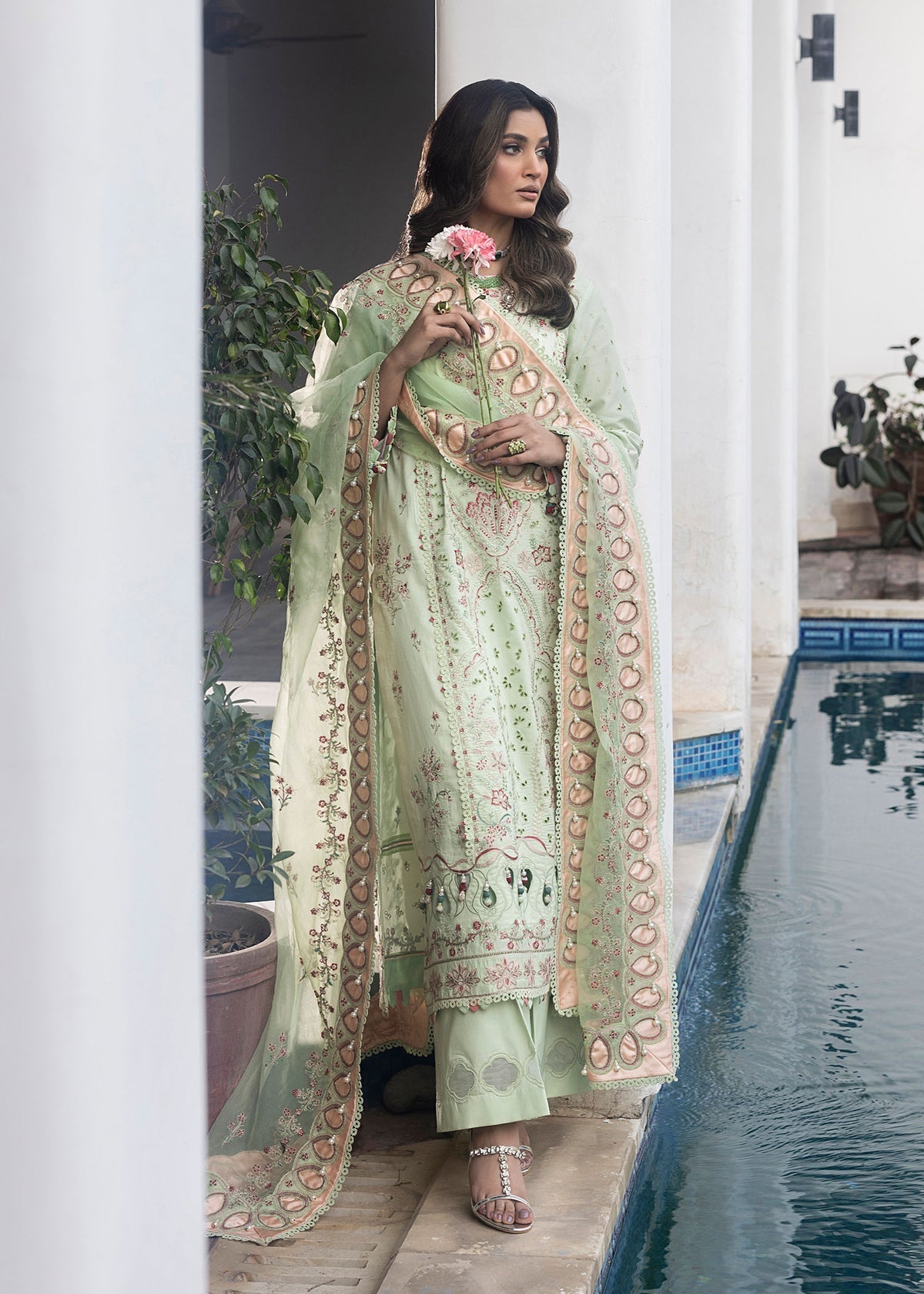 Shurooq | Luxury Lawn 25 | Amazon -  Shurooq Ladies Clothes - Original Designer Dress - House of Maryam