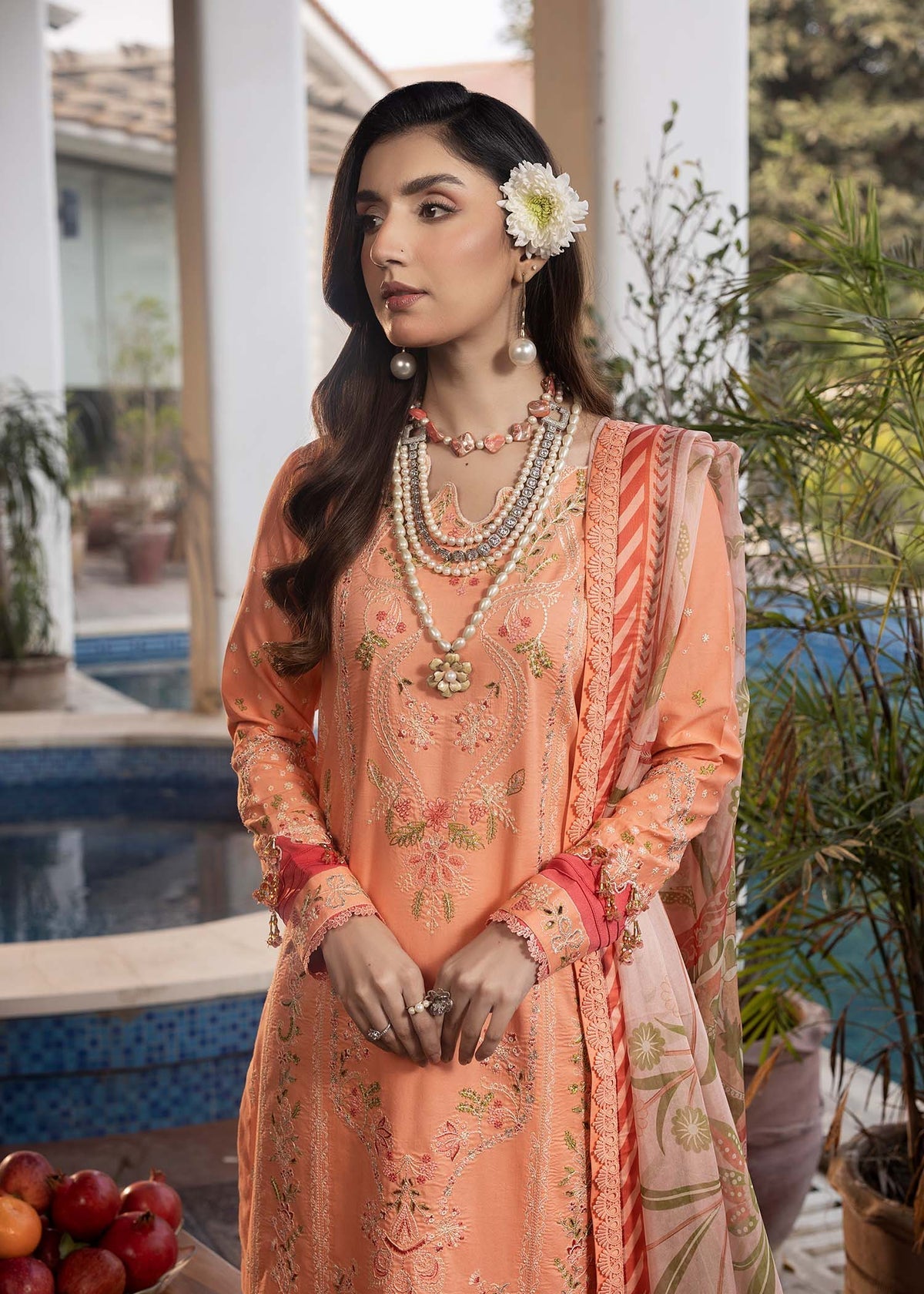 Shurooq | Luxury Lawn 25 | Zyra -  Shurooq Ladies Clothes - Original Designer Dress - House of Maryam