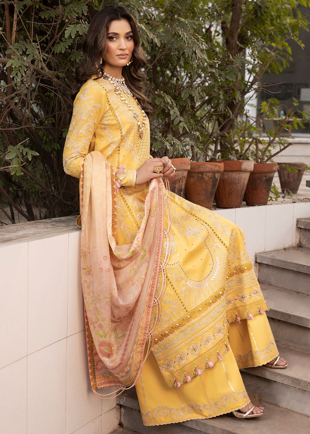 Shurooq | Luxury Lawn 25 | Abigail -  Shurooq Ladies Clothes - Original Designer Dress - House of Maryam