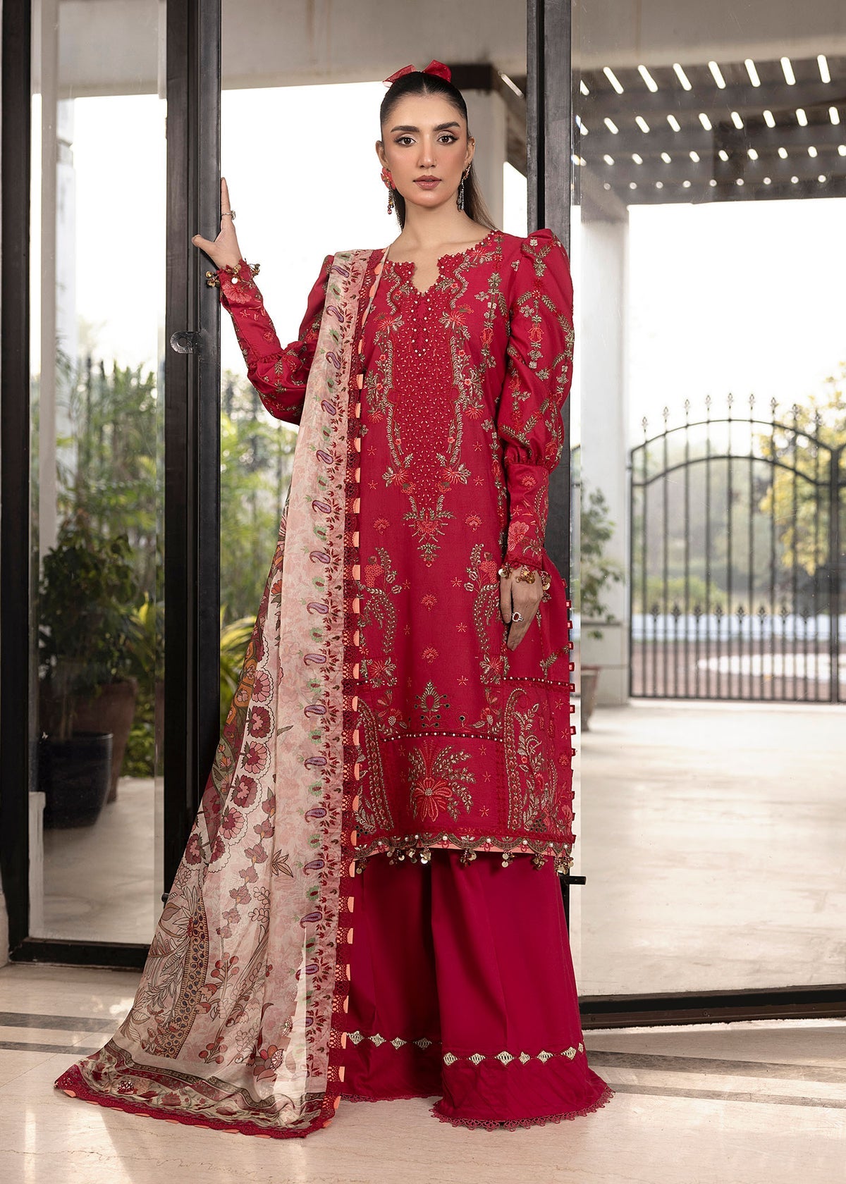 Shurooq | Luxury Lawn 25 | Lina -  Shurooq Ladies Clothes - Original Designer Dress - House of Maryam