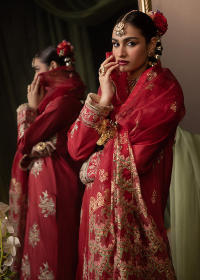 Shurooq | Garden of Dream | Crimson -  Shurooq Ladies Clothes - Original Designer Dress - House of Maryam