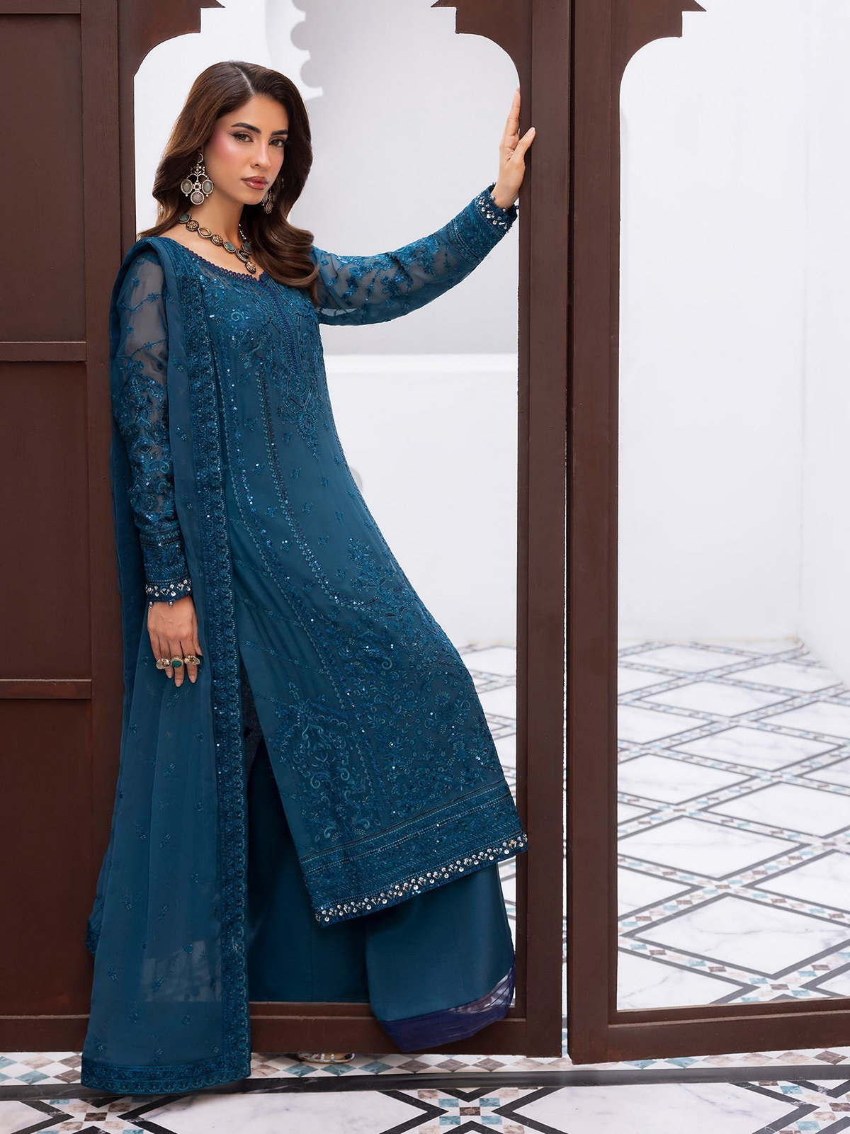 Gulaal | Maeri Luxury Chiffon 26 | Mist, image 4