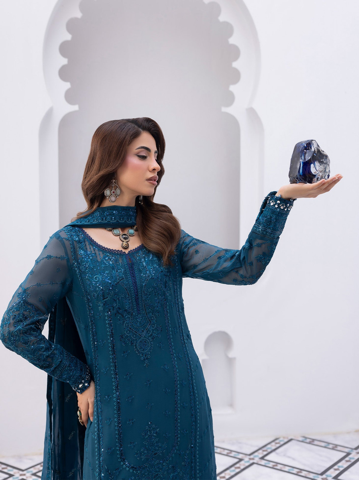 Gulaal | Maeri Luxury Chiffon 26 | Mist, image 3