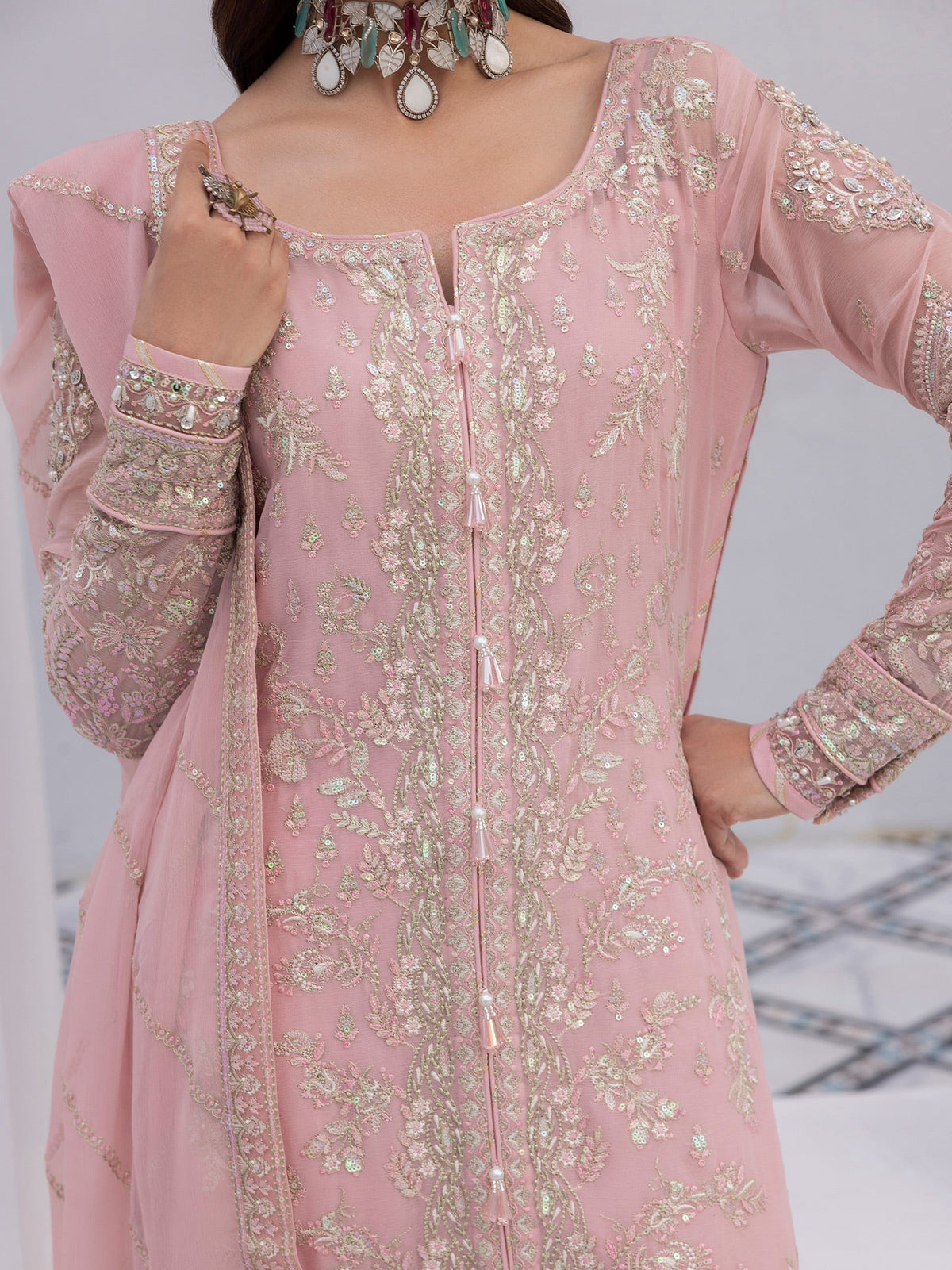 Gulaal | Maeri Luxury Chiffon 26 | Perle, image 3