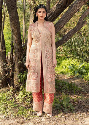 HSY | Summer Edit | Peach Terracotta -  HSY Ladies Clothes - Original Designer Dress - House of Maryam