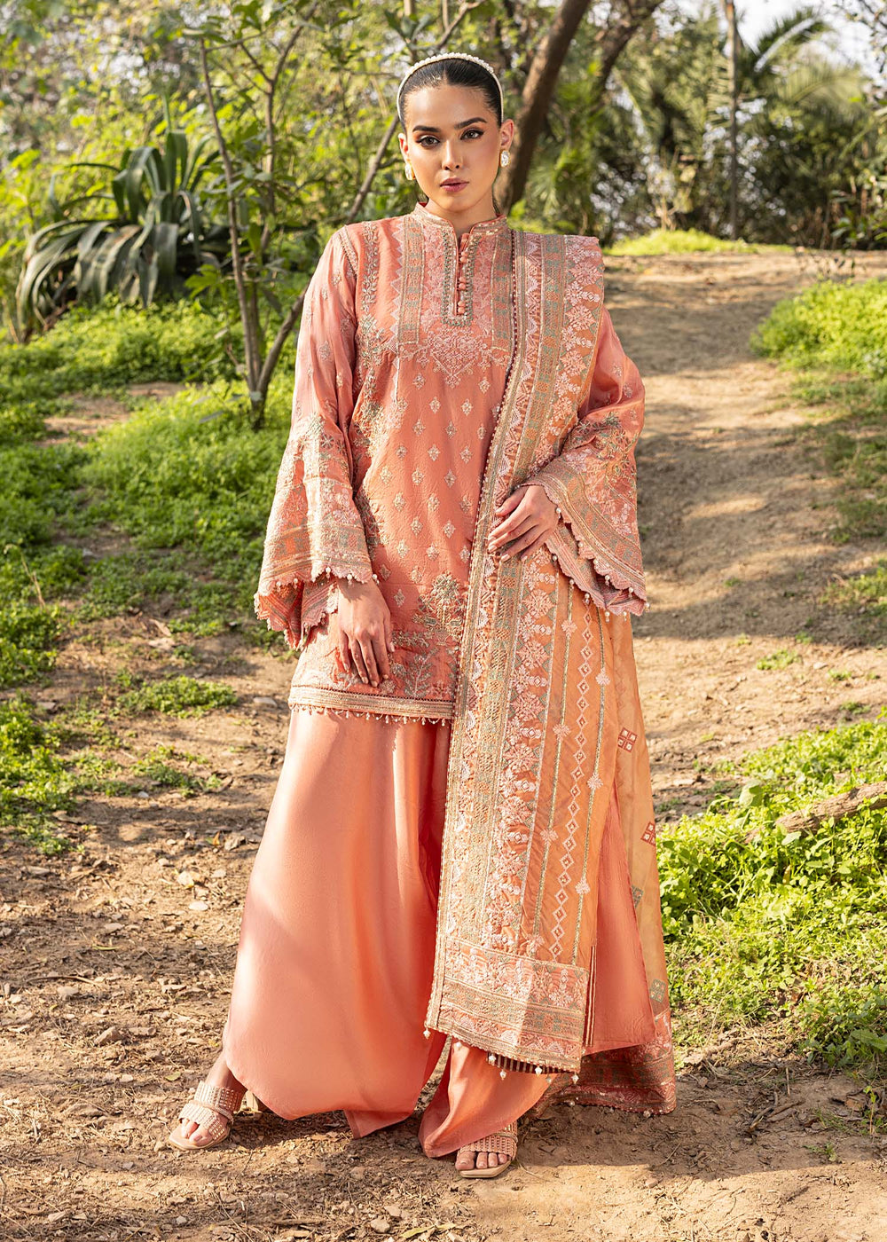 HSY | Summer Edit | Copper Coin -  HSY Ladies Clothes - Original Designer Dress - House of Maryam
