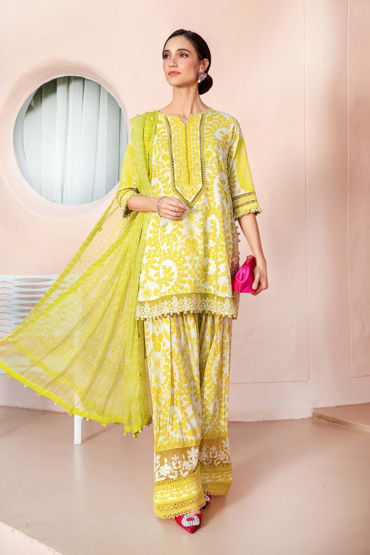 Maria B | M Prints 25 | MPT-2504-A -  Maria B Ladies Clothes - Original Designer Dress - House of Maryam