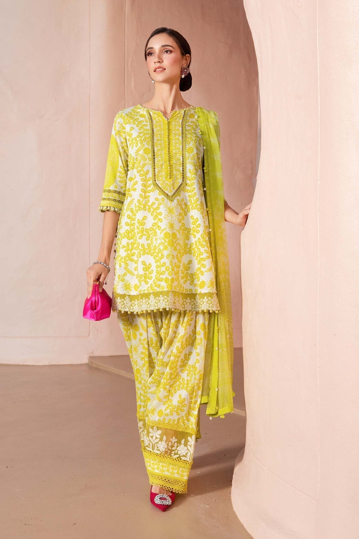 Maria B | M Prints 25 | MPT-2504-A -  Maria B Ladies Clothes - Original Designer Dress - House of Maryam