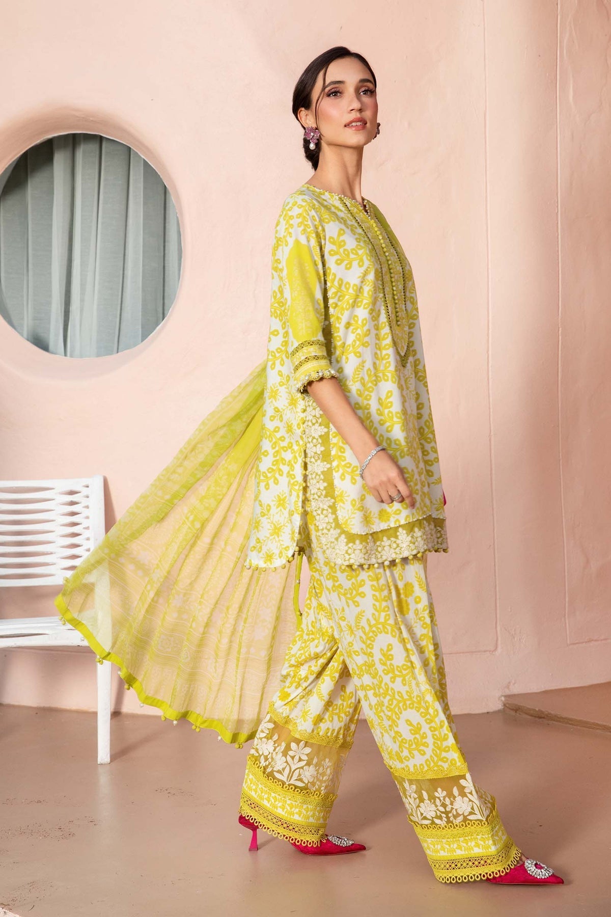 Maria B | M Prints 25 | MPT-2504-A -  Maria B Ladies Clothes - Original Designer Dress - House of Maryam