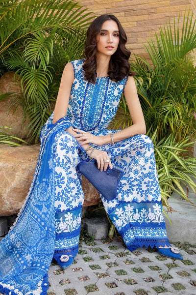 Maria B | M Prints 25 | MPT-2504-B -  Maria B Ladies Clothes - Original Designer Dress - House of Maryam