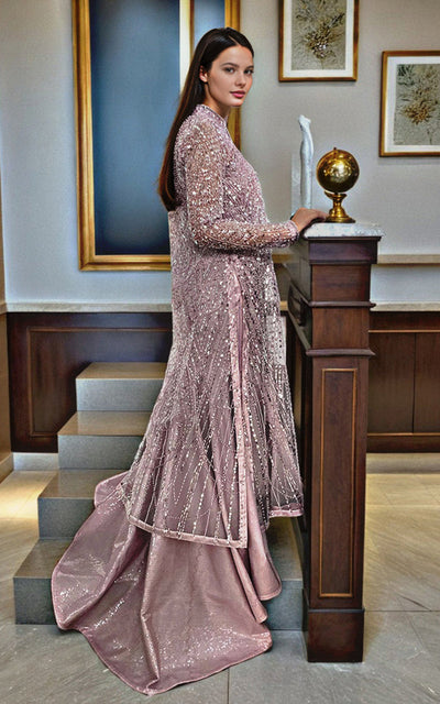 Threads and Motifs | Formal Dresses 25 | Net Embroidered Jacket With Maxi -  Threads and Motifs Ladies Clothes - Original Designer Dress - House of Maryam