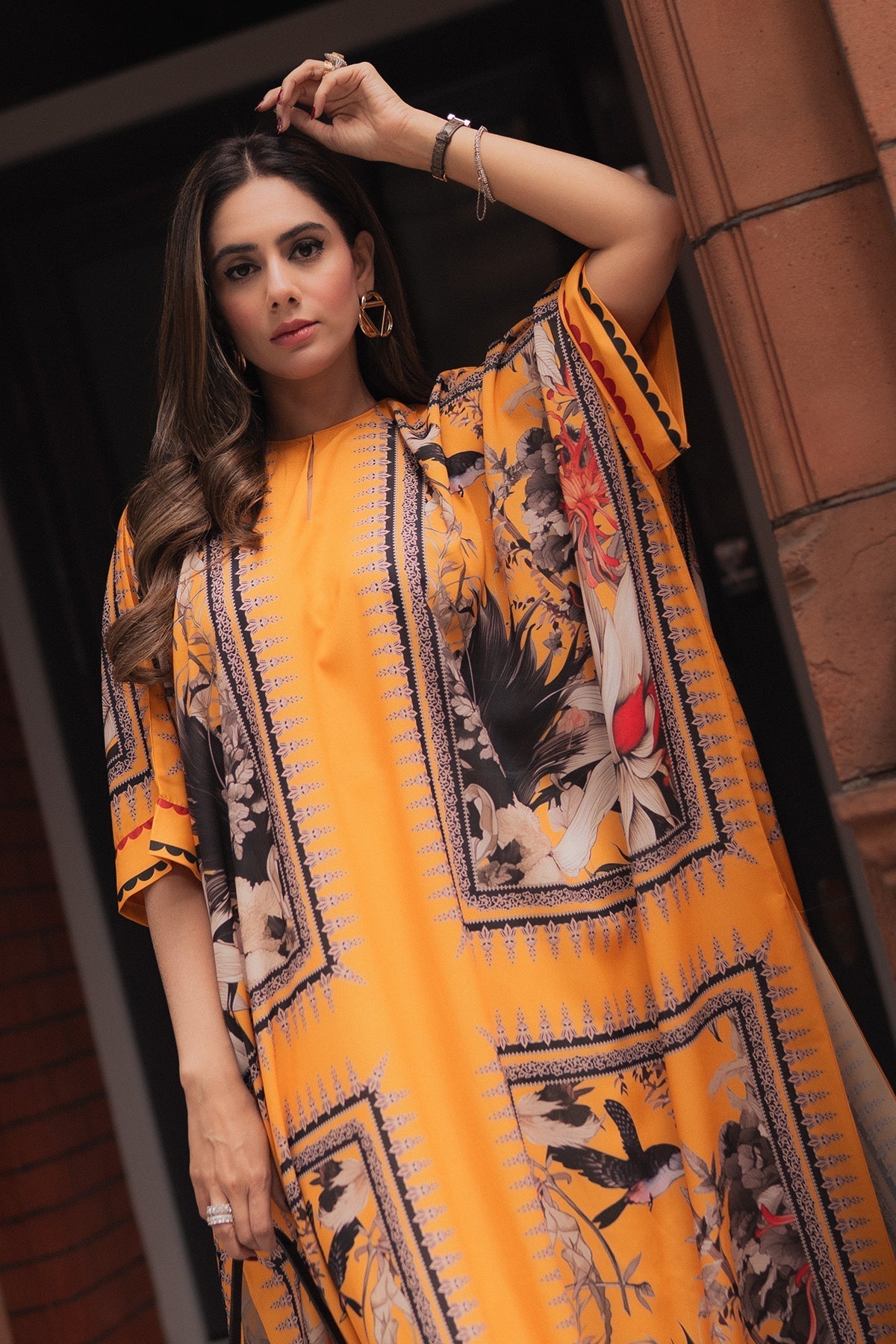 Erum Khan I Kaftan Edit I Halo Haze -  Erum Khan Ladies Clothes - Original Designer Dress - House of Maryam