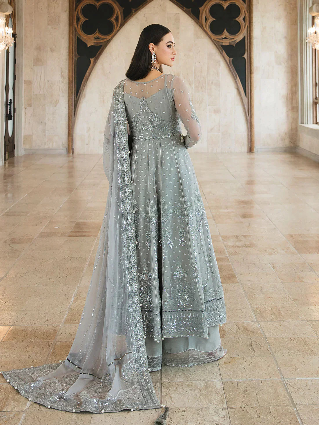 Gulaal | Embroidered Chiffon 23 | ARWA 06 -  Gulaal Bridal - Original Designer Dress - House of Maryam