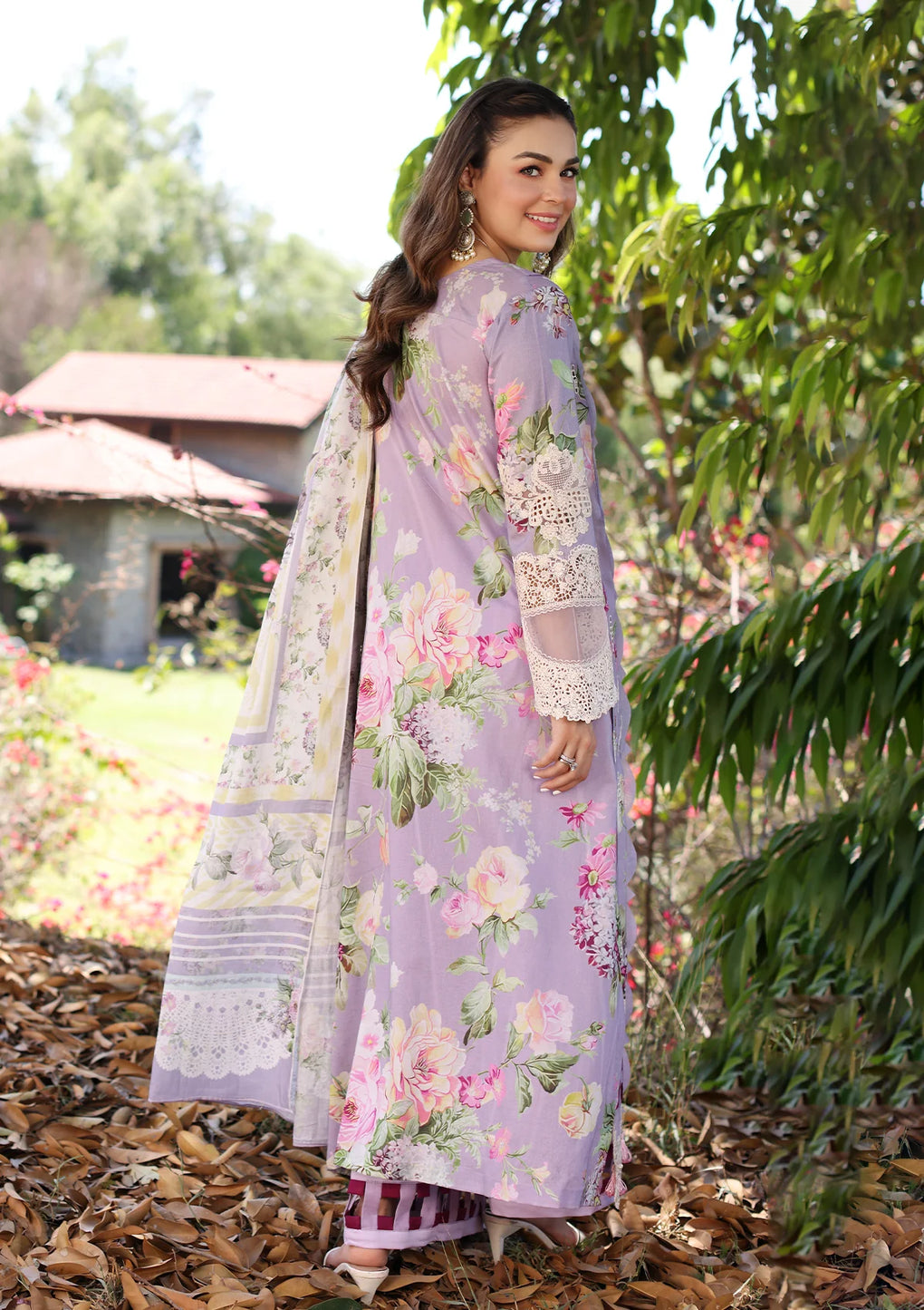 Elaf Premium | Prints Chikankari 24 | 03A LILAC LAMOUR -  Elaf Premium Luxury - Original Designer Dress - House of Maryam