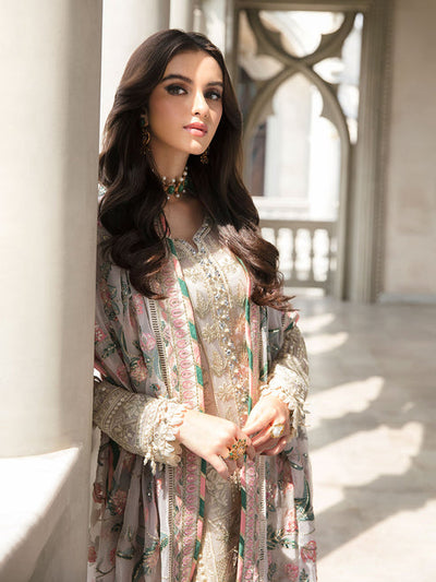Gulaal | Embroidered Chiffon | CEMILE 03 -  Gulaal Luxury - Original Designer Dress - House of Maryam