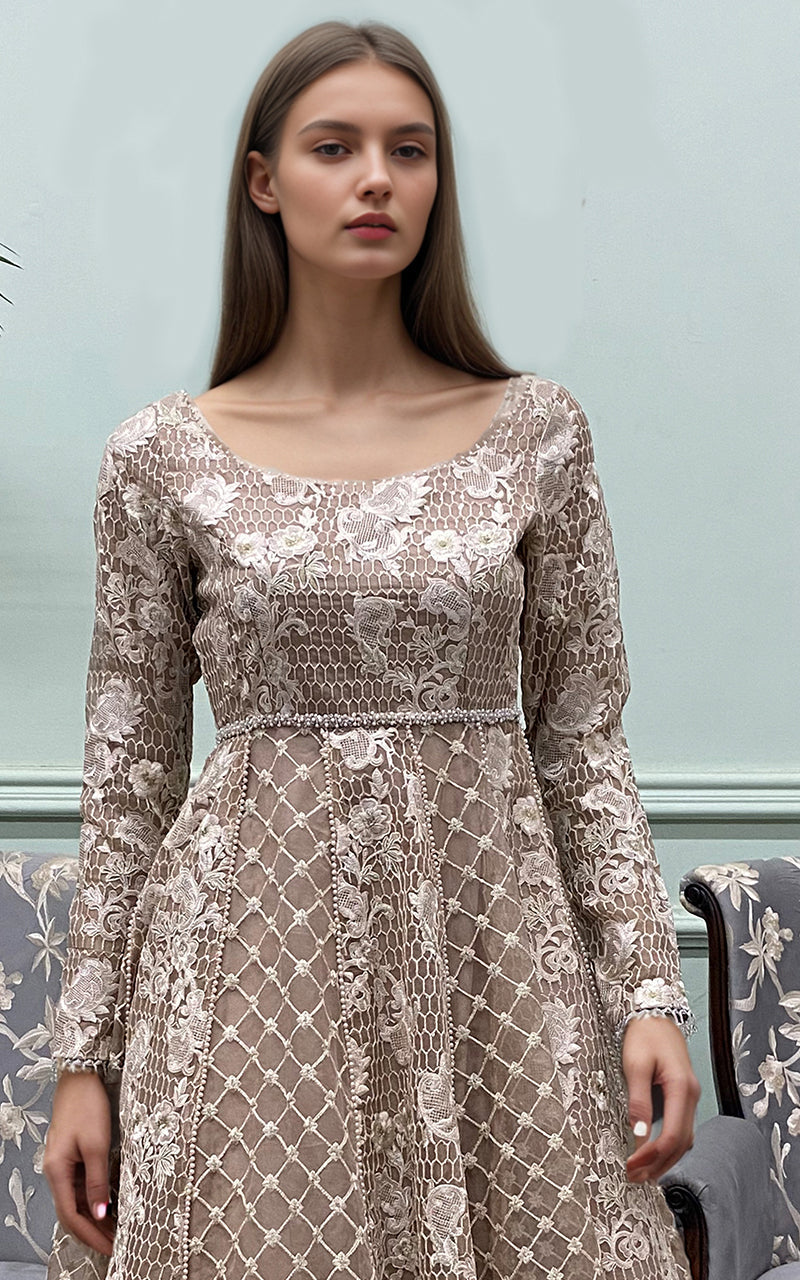 Threads and Motifs | Formal Dresses 25 | Organza Embroidered Maxi -  Threads and Motifs Ladies Clothes - Original Designer Dress - House of Maryam