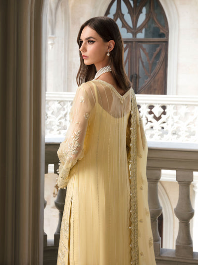 Gulaal | Embroidered Chiffon | SAHAR 04 -  Gulaal Formal - Original Designer Dress - House of Maryam