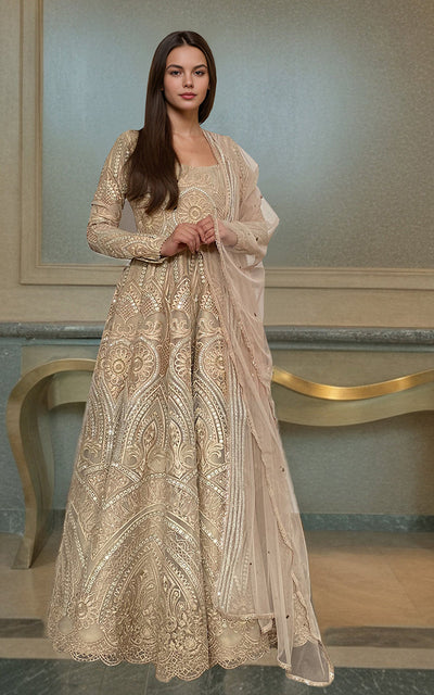 Threads and Motifs | Formal Dresses 25 | Organza Embroidered Maxi -  Threads and Motifs Ladies Clothes - Original Designer Dress - House of Maryam