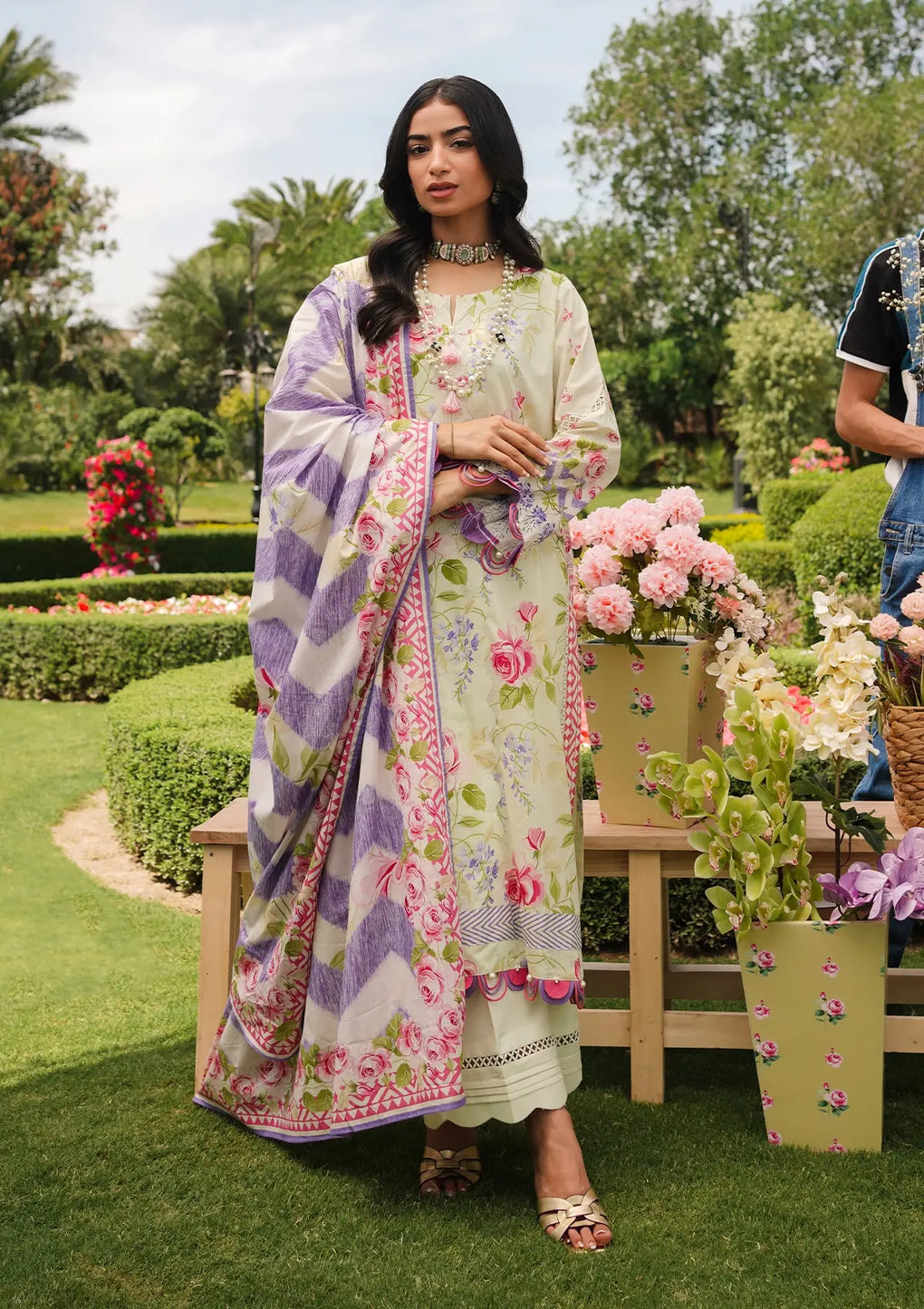 Elaf Premium | Printed Collection 24 | EEP-03B - Meadow Magic -  Elaf Premium Casuals - Original Designer Dress - House of Maryam