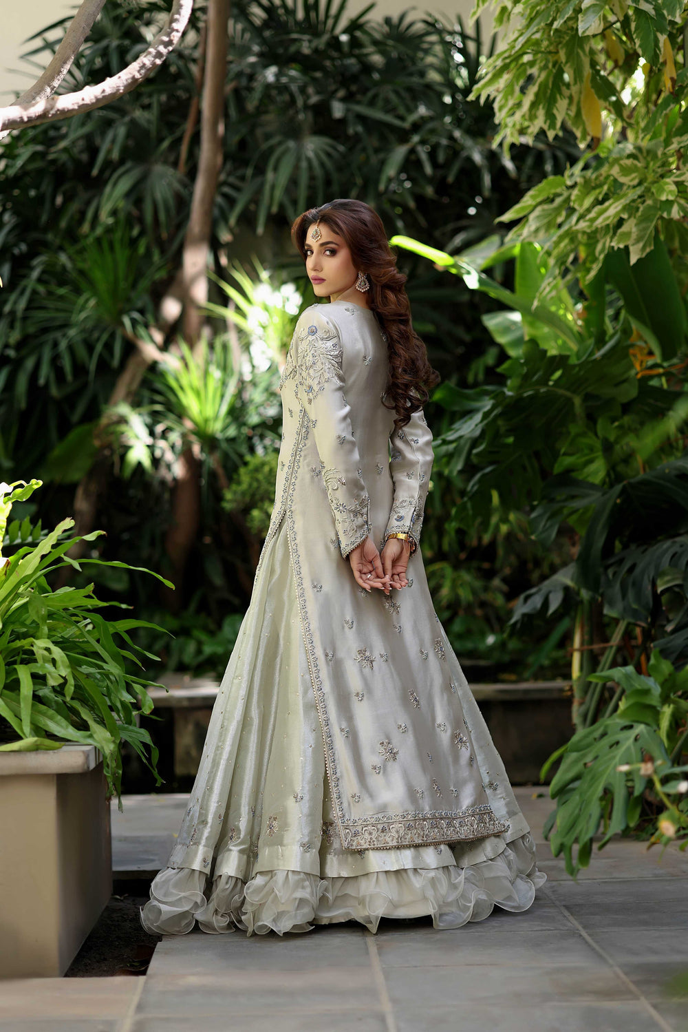 Wahaj M Khan | Nur Festive | Ash Grey Sheesha Nur outfit, image 2