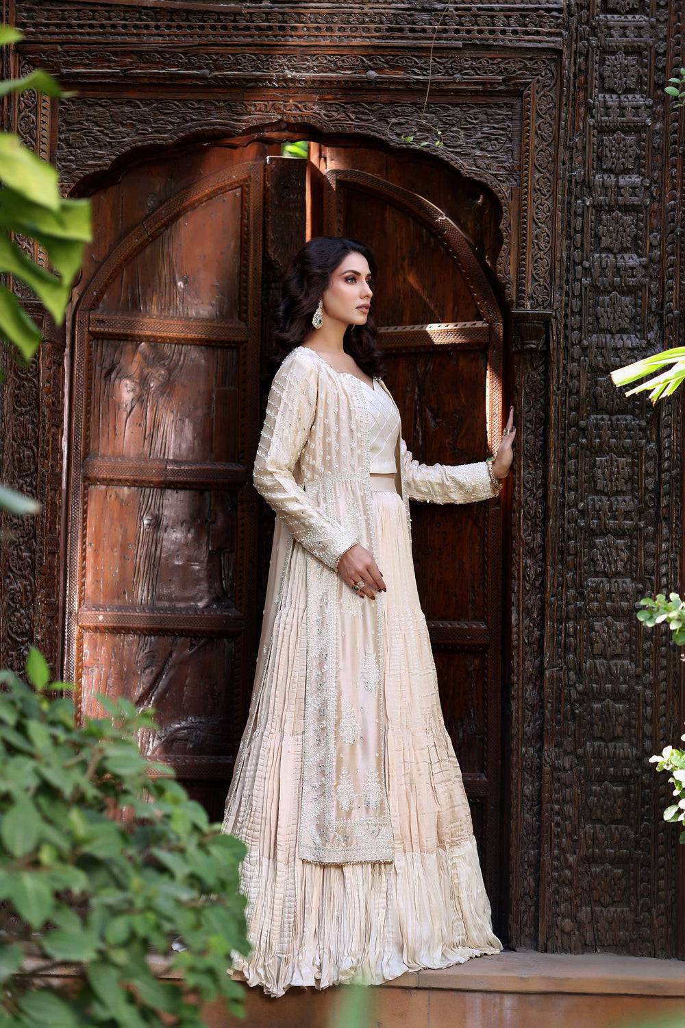 Wahaj M Khan | Nur Festive | Gold White Resham Nur Jacket, image 5