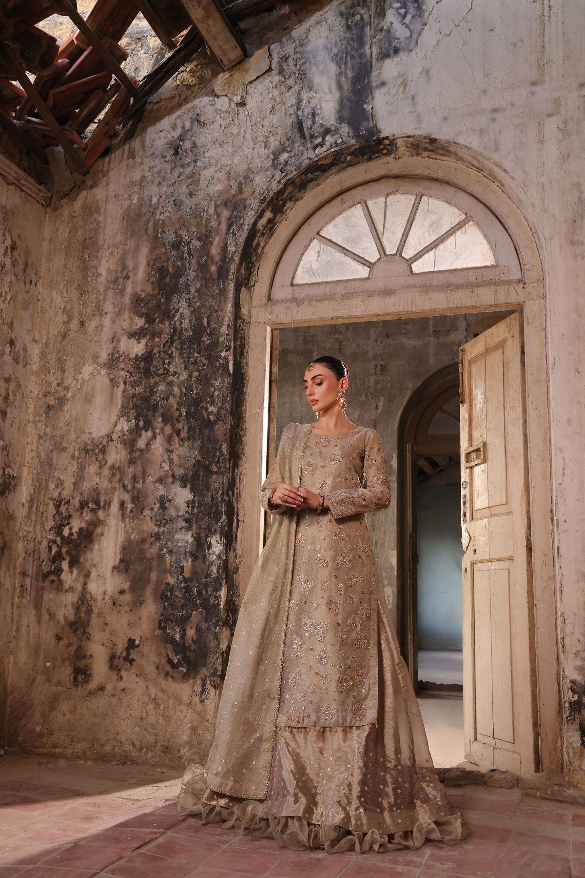 Wahaj M Khan | Banno Wedding Formals | Ivory Elan Bano Outfit