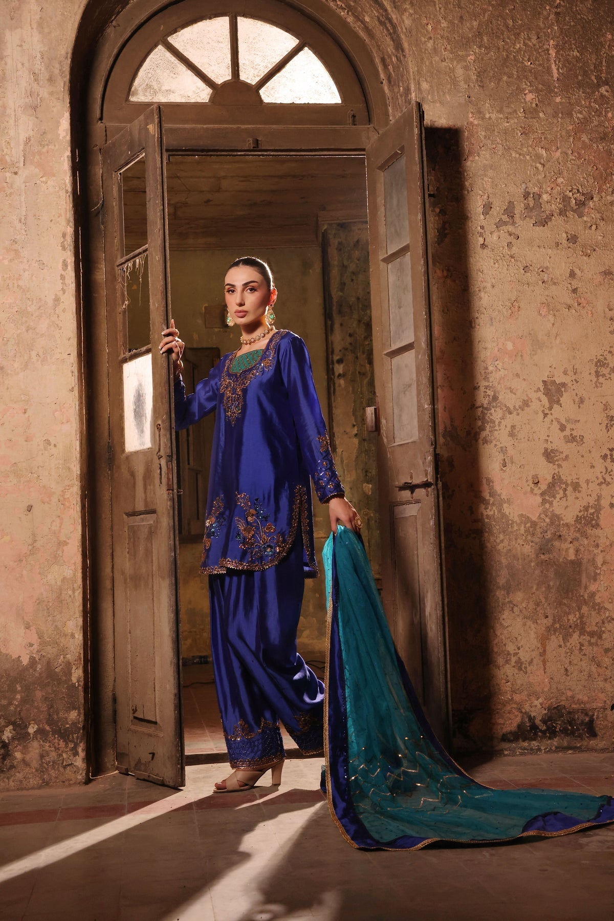 Wahaj M Khan | Banno Wedding Formals | Shalwar pant silk set, image 7