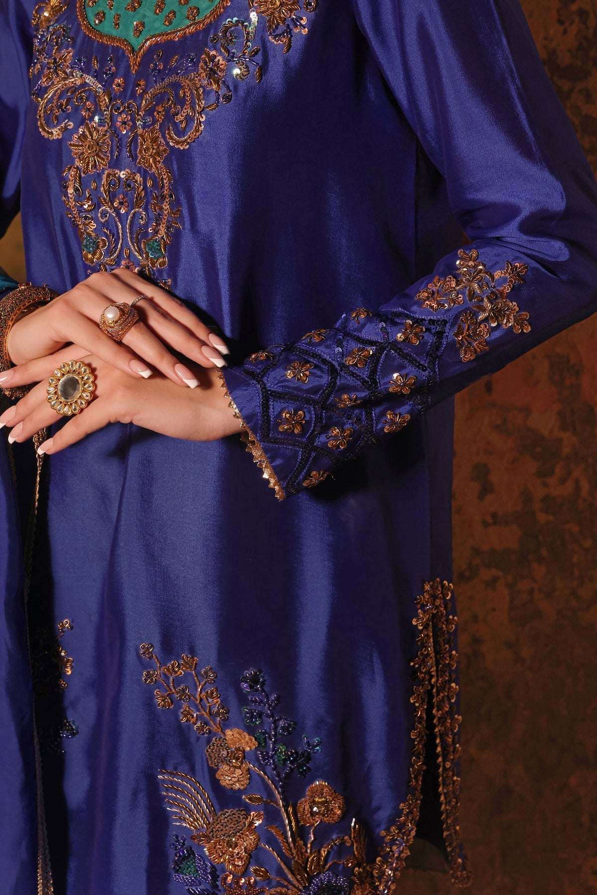 Wahaj M Khan | Banno Wedding Formals | Shalwar pant silk set, image 6