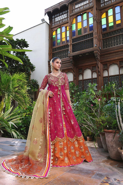 Wahaj M Khan | Nur Festive | Gulnur Angharka Block Set