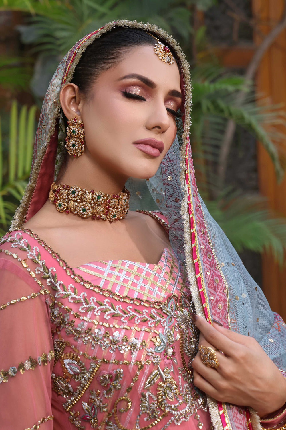 Wahaj M Khan | Nur Festive | Bubble Pink Nur Anarkali, image 4