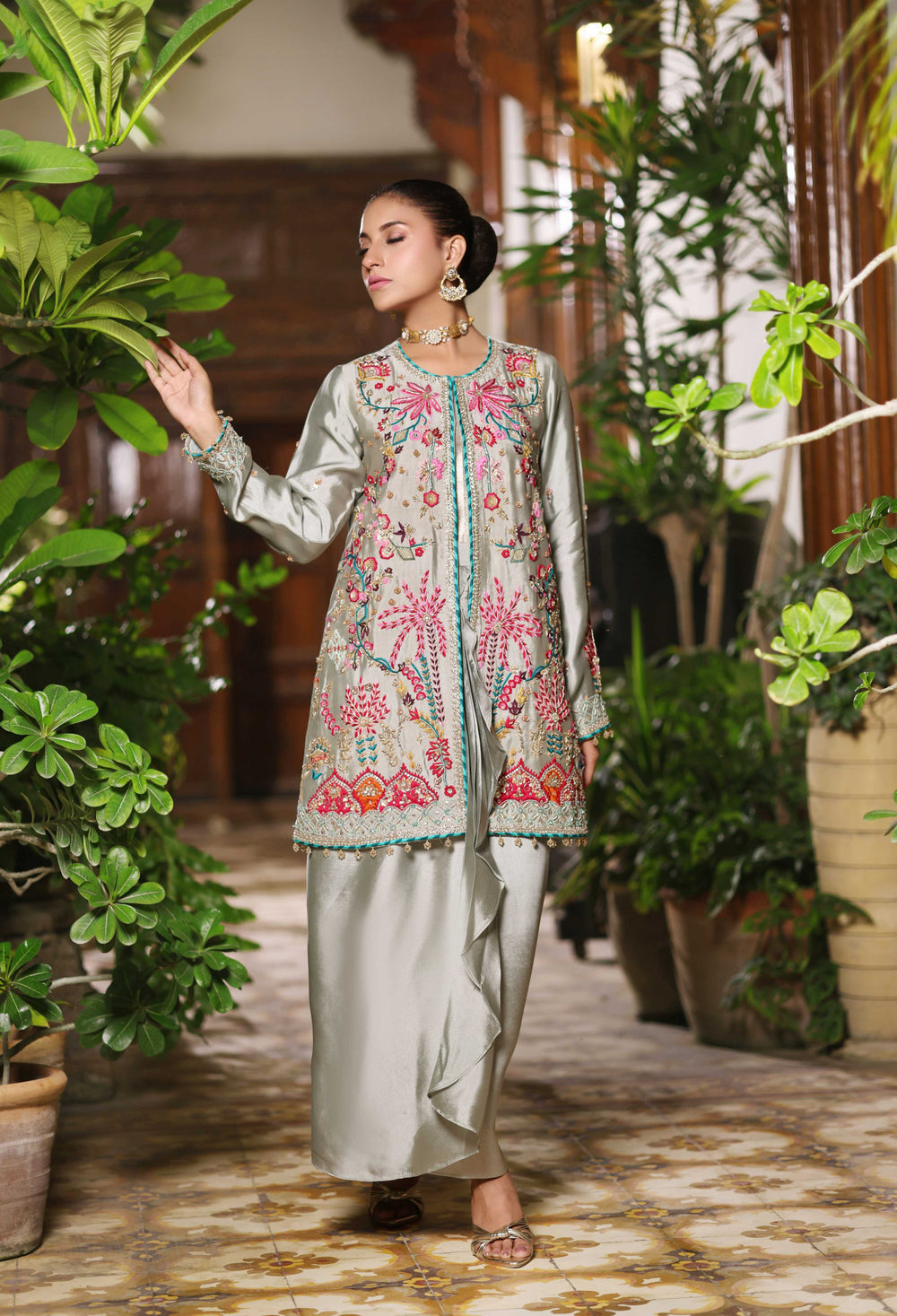 Wahaj M Khan | Nur Festive | Mint Jacket Nur Set-2