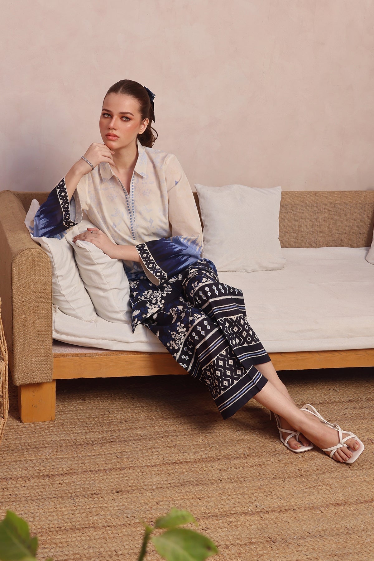 Sahar | Selene 25 | Blue Moon Garden -  Sahar Ladies Clothes - Original Designer Dress - House of Maryam