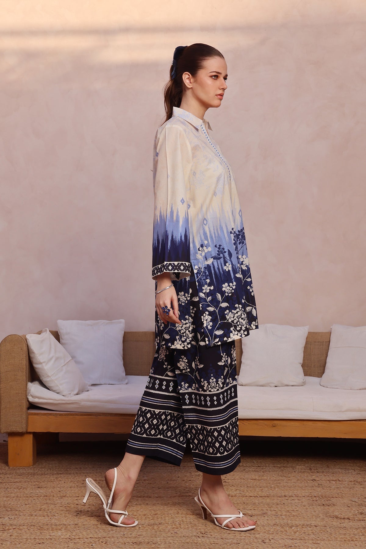 Sahar | Selene 25 | Blue Moon Garden -  Sahar Ladies Clothes - Original Designer Dress - House of Maryam