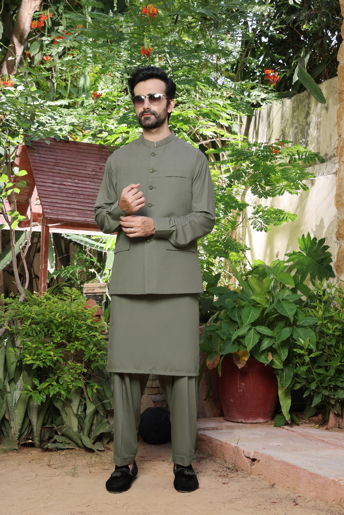 TGM | Men Fancy Wedding | Sapphire Green (3 Piece)